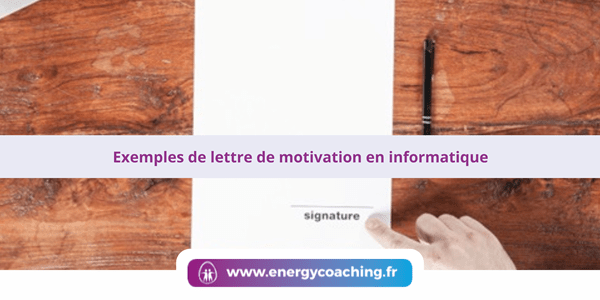 Exemple de lettre de motivation en informatique grâce à un coach en recherche d'emploi