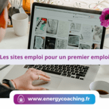 Ecran d'ordinateur avec les sites emploi pour un premier emploi